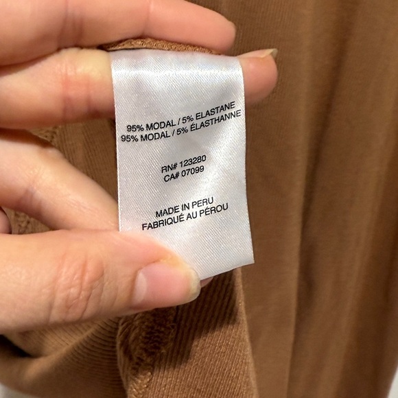 NWT Travis Mathew Hadley Wood Sleeveless Rib Midi Dress Bronze Casual Staple - Picture 7 of 13